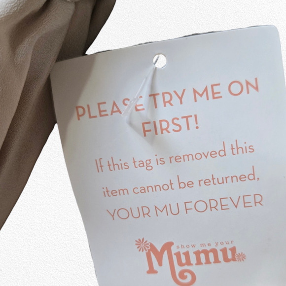 Show Me Your Mumu Beige Tan Caitlin Ruffle Maxi Bridesmaid Formal Dress Size XS - Picture 9 of 12